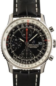 Breitling Navitimer 41MM Stainless Steel, Leather Strap Black Dial, Breitling Box (2019)