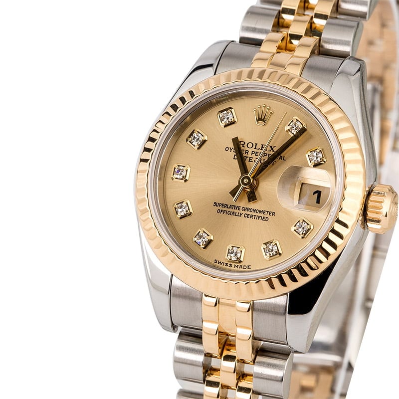 Women S Rolex Datejust Two Tone Jubilee