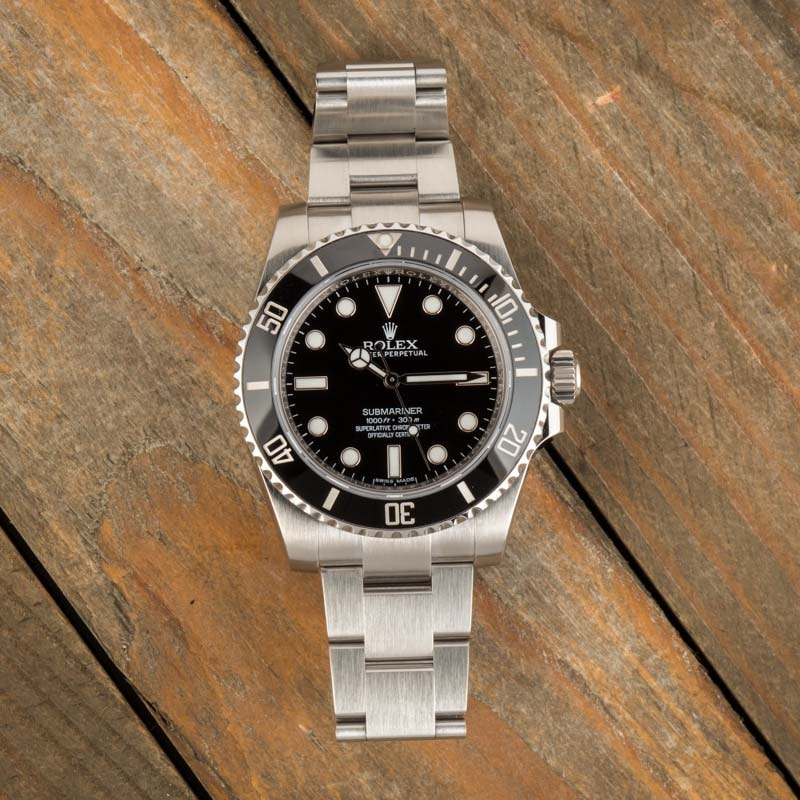 Pre-Owned Rolex Submariner 114060 Stainless Steel