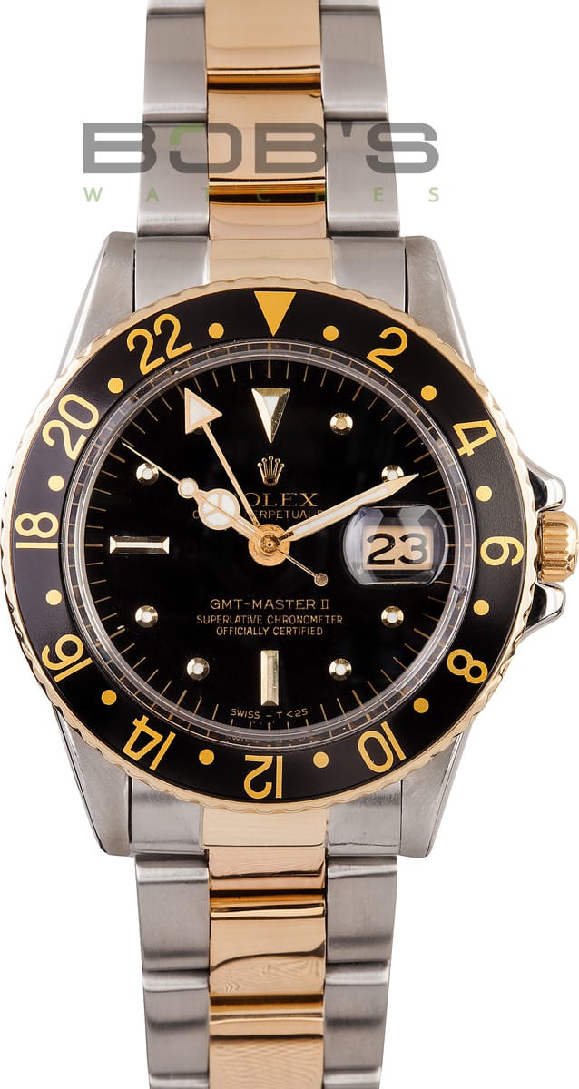 Vintage Gmt Master Ii 1675 All Original Rolex At Bobs Watches 5094