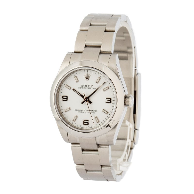 Rolex Oyster Perpetual 177200 White Dial