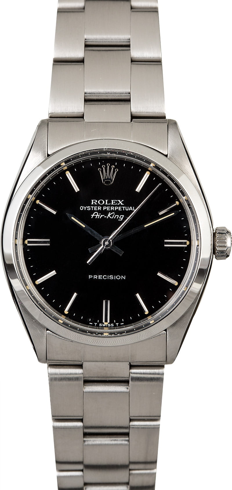 Rolex Air King 5500 Black Dial With Steel Oyster