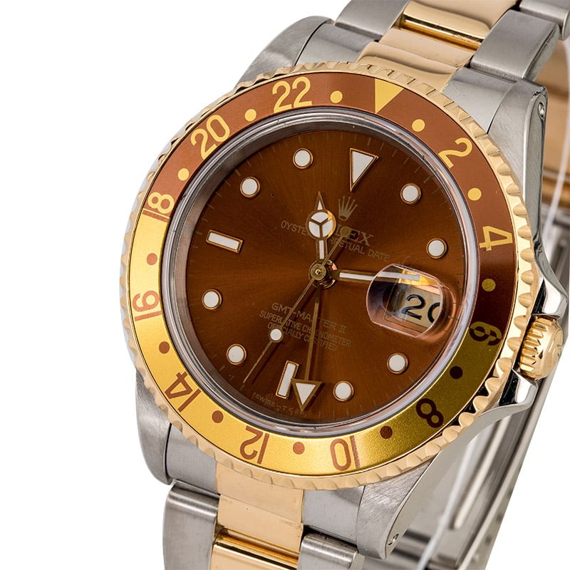 Rolex Gmt Master Ii Two Tone Root Beer