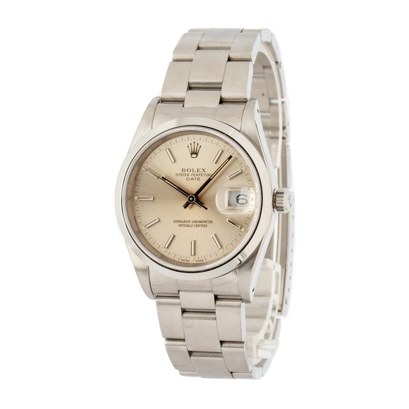 Used Rolex Date 15200 Silver Dial