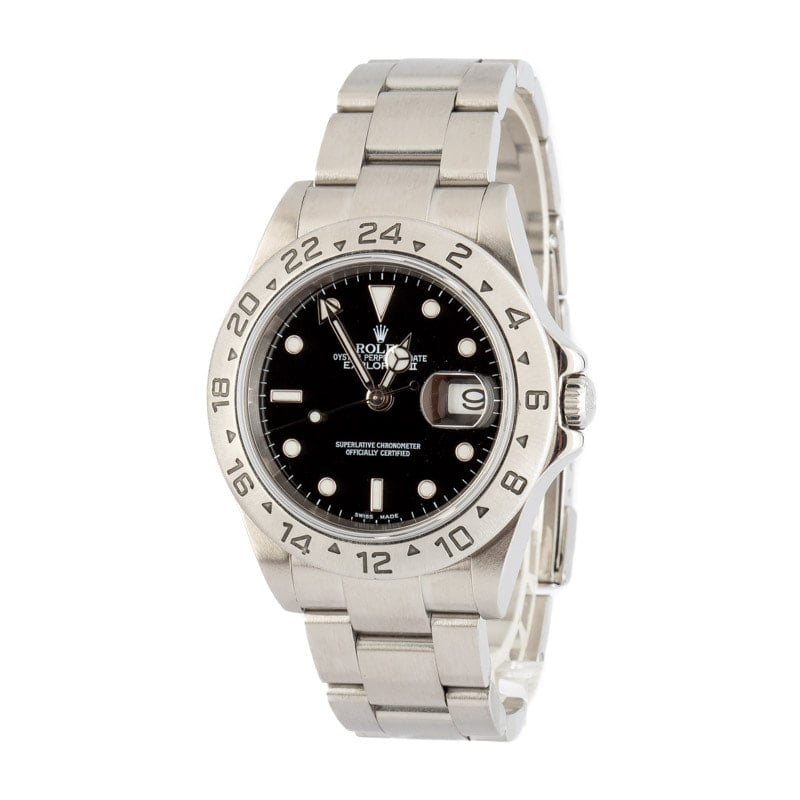 Rolex Explorer II 16570 Black Dial Watch
