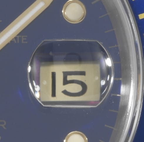 The proper 2.5x magnification of a Rolex