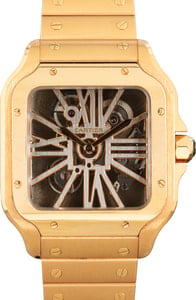 Santos de Cartier Skeleton Dial