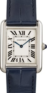 Cartier Tank Solo Stainless Steel on Leather Strap