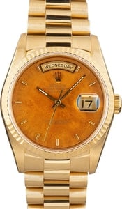 Rolex Day-Date 18238 Exotic Wood Dial