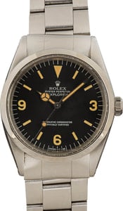 Vintage Rolex 1975 Explorer 1016 Black Dial