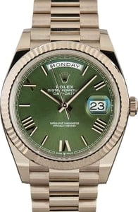 Rolex Day-Date 40 228239 Olive Green Roman Dial