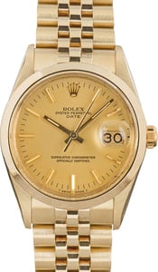 Rolex Date 15007 Champagne Dial