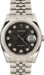 Rolex Datejust 116234 Black Diamond Dial