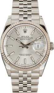 Pre-owned Rolex Datejust 126234 Silver Dial