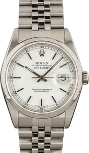 Rolex Datejust 16200 White Dial