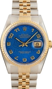 Rolex Datejust 16233 Blue Dial