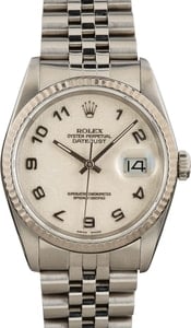 Pre-owned Rolex Datejust 16234 Ivory Jubilee Dial