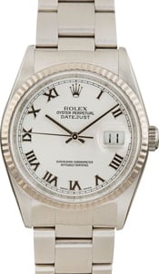 Rolex Datejust 16234 White Roman