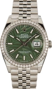 Rolex Datejust 126284 Diamond Bezel Green Dial