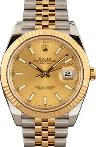 Rolex Datejust 41 Ref 126333 Champagne Dial