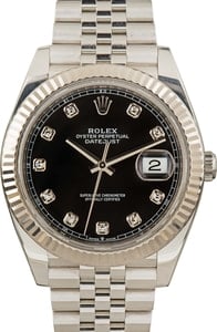 Rolex Datejust 41 Ref 126334 Black Diamond Dial