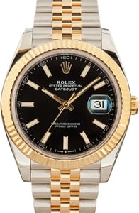 Pre Owned Rolex Datejust 41 Ref 126333 Black Dial