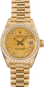 Lady Rolex Datejust 69138 Diamond Dial