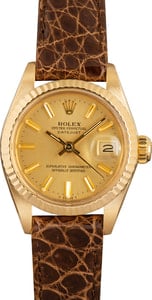 Ladies Rolex Datejust 6917 Champagne Dial