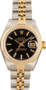 Lady Rolex Datejust 69173 Black Dial