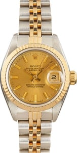 Pre Owned Rolex Datejust 69173 Champagne Index Dial