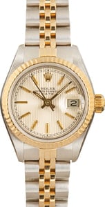 Ladies Rolex Datejust 69173 Tapestry Dial