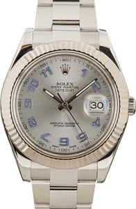 Rolex Datejust II Ref 116334 Lilac Arabic Markers