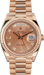 Rolex Day-Date 36 ref 128235 18k Everose Gold