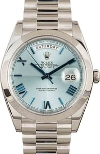 Rolex Day-Date 40 Ref 228206 Ice Blue Quadrant Dial