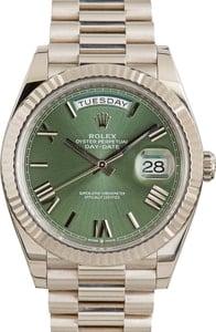 Rolex Day-Date 40 228239 Olive Green Roman Dial