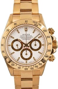 Rolex Daytona 16528 18k Yellow Gold Zenith Movement