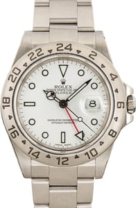 Used Rolex Explorer II Ref 16570 White Dial