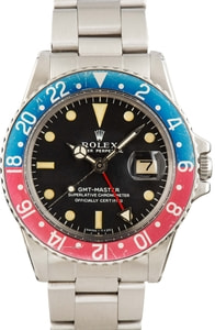 Vintage Rolex GMT-Master 1675 Pepsi Steel Oyster