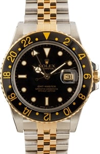 Pre-Owned Rolex GMT-Master 16753 Black Dial