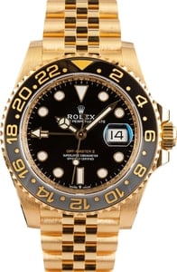 Rolex GMT-Master II Ref 126718 18k Yellow Gold Jubilee