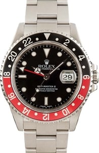 Used Stainless Steel Rolex GMT-Master II Ref 16710 Coke