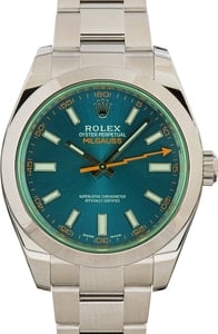 Rolex Milgauss 116400GV Green Sapphire Crystal