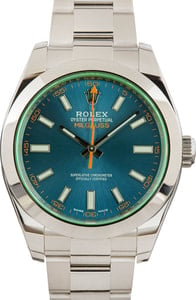 Mens Rolex Milgauss 116400GV Blue