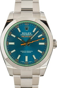 Rolex Milgauss Green Crystal 116400GV