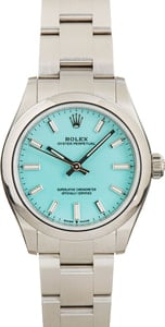 Pre-Owned Rolex Oyster Perpetual 277200 Turquoise Blue