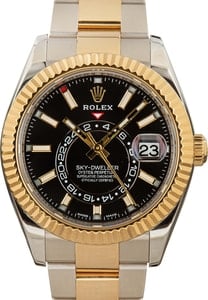 Rolex Sky-Dweller 326933 Black Dial Two Tone