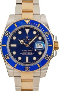 Used Rolex Submariner 116613 Blue Ceramic Bezel