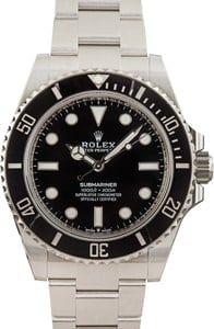 Rolex Submariner 124060 Black No Date Dial