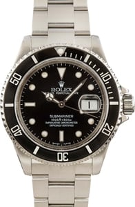 Rolex Submariner 16610 No Holes Case