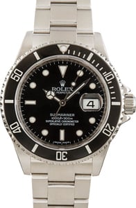 Rolex Submariner 16610T Black Bezel